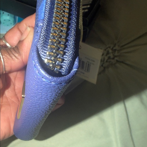 Trina Turk Navy Leaf Pattern Wallet - Picture 4 of 5